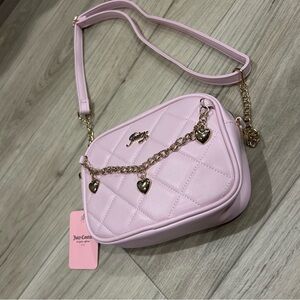 NWT Kids Juicy Couture Light Pink Quilted Crossbody Bag